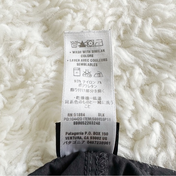 Patagonia Lightweight Breathable Black Fleetwith Skort - Picture 8 of 9